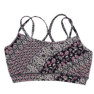 Gaiam Aurora Shine Sports Bra, Wire Free, Strap Racerback Style
